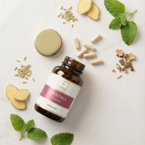 Appetiva Avlivia - otwarte opakowanie z roślinnymi kapsułkami HPMC i naturalnymi składnikami