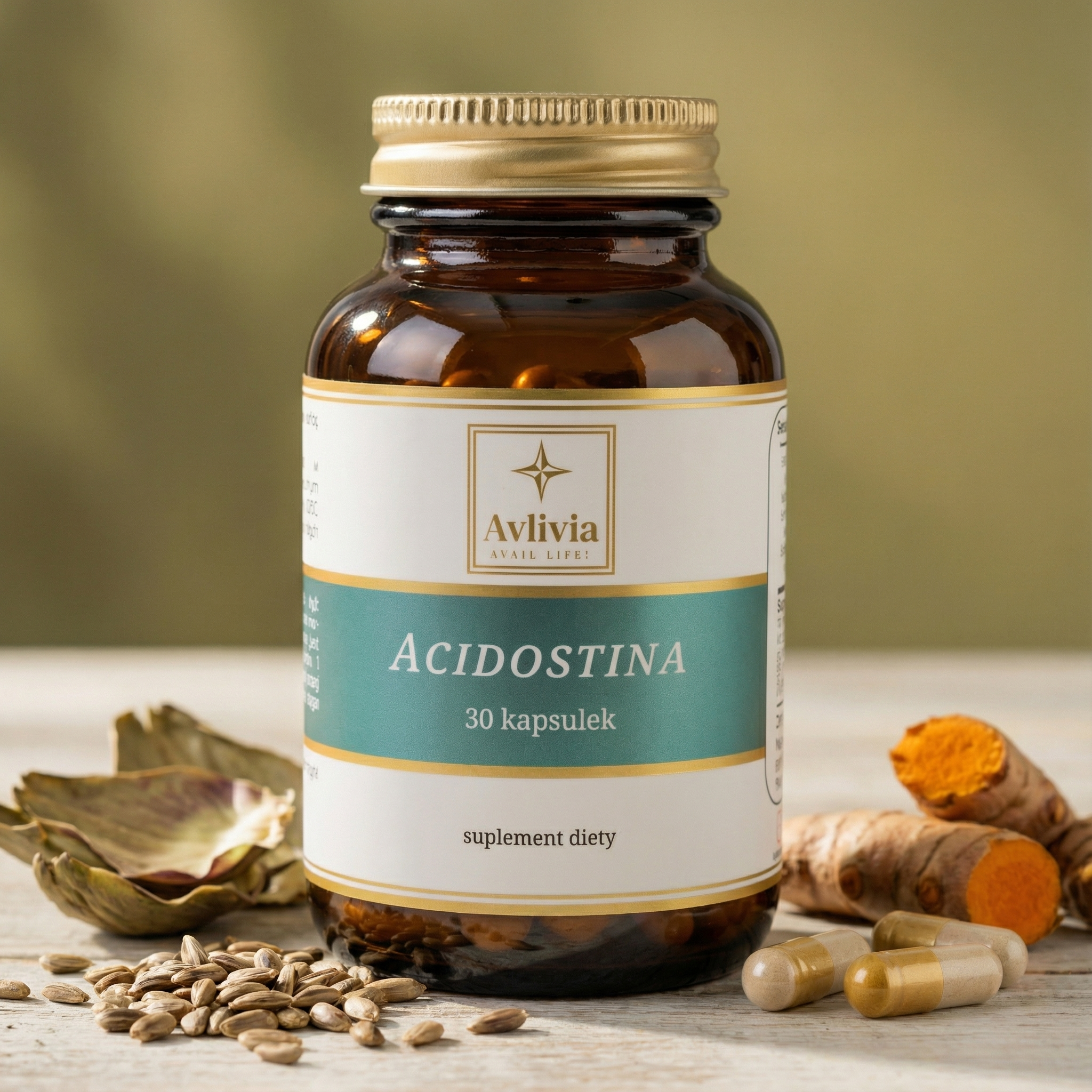 Opakowanie suplementu Acidostina Avlivia