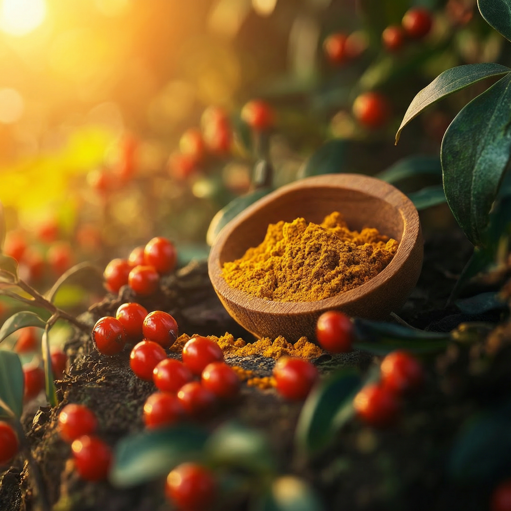 Liście gurmaru i owoce berberysu