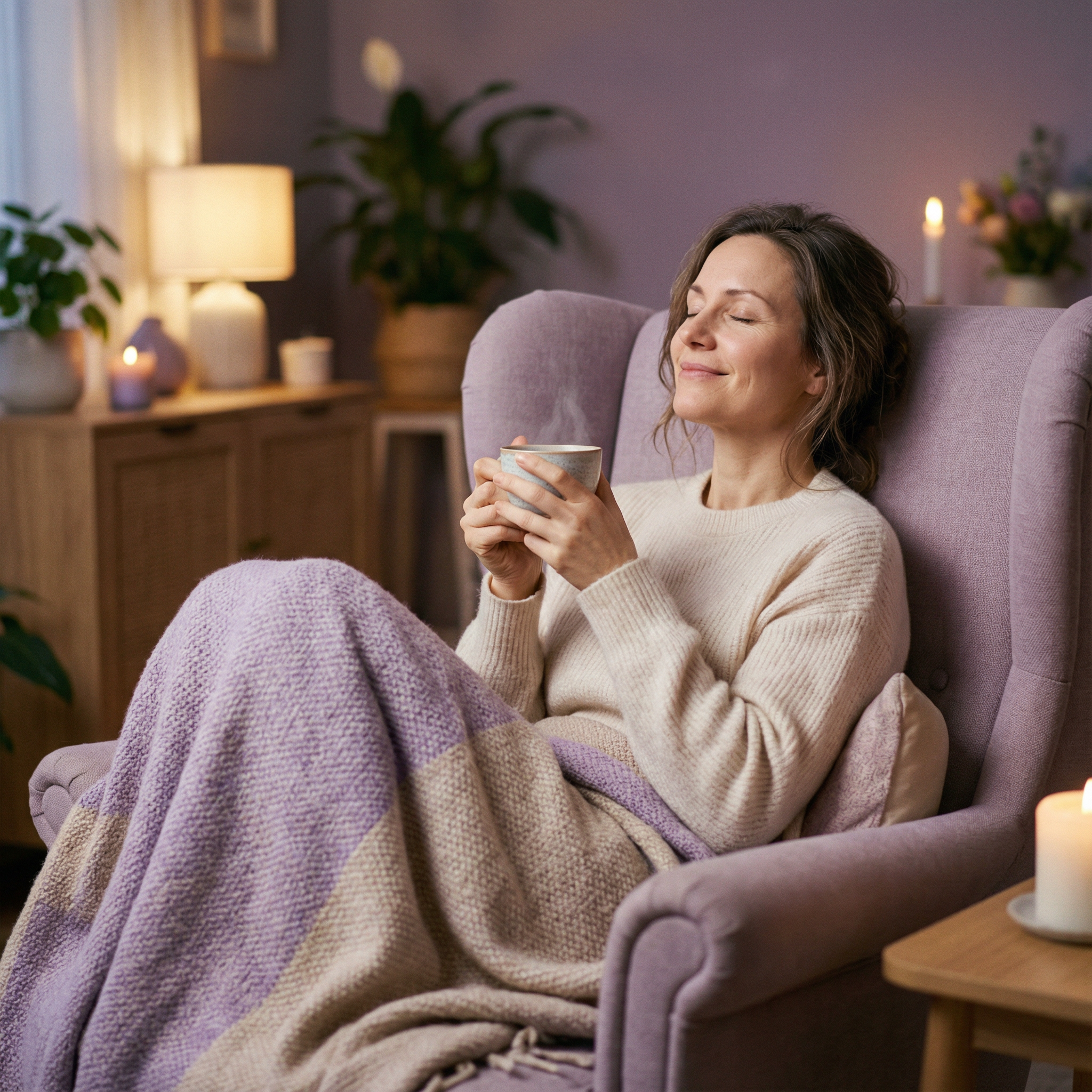 Osoba w stanie relaksu - magnez wspiera układ nerwowy